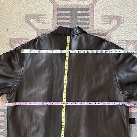 Michael Hoban Men’s XXL NORTH BEACH LEATHER Coat Overcoat Goth Rock 80s - Picture 12 of 16